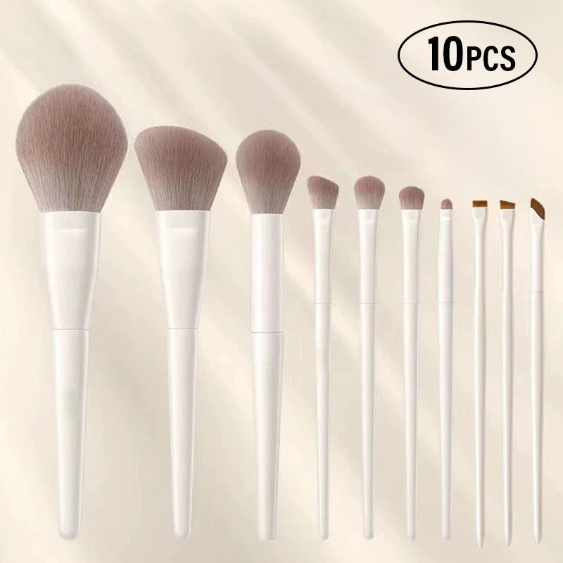 5/7/10/12Pcs Makeup Brushes Tools Set Professional Eyeliner Eyeshadow Contour Powder Brush Women Facial Beauty Cosmetics Tools