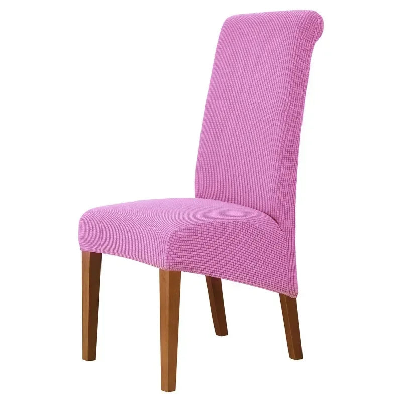 Large Size Banquet Adjustable Chair Cover Jacquard Chairs Spandex Cover Seat Covers for High Back Chairs Dining Room Hotel Home