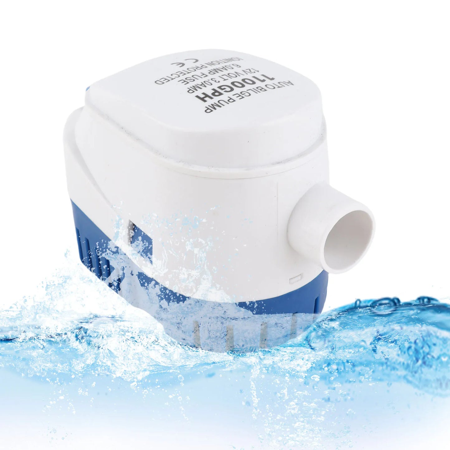 Auto Bilge 1100GPH Boat 12V Marine Automatic Submersible Bilge Fully Auto Internal Bilge Pump
