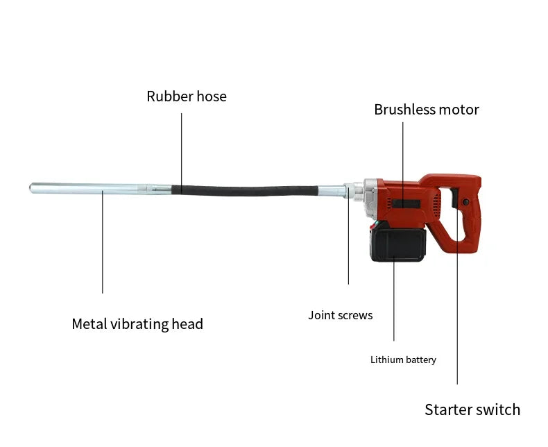 Concrete Vibrator Electric Concrete Vibrator With Cement Mixer Small Concrete Manual Vibrator