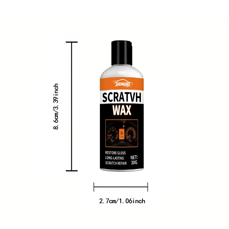 Car Scratch Repair Wax, Dashboard Screen Scratch Repair Agent | Suitable for Various Scratch Repairs on Central Consoles, Helmets, Glass, Acrylic, and Glasses.