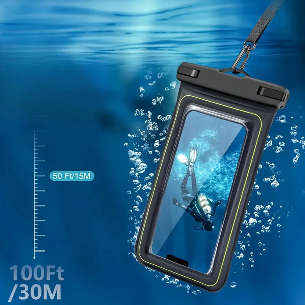 SplashGuard Pro – Waterproof Phone Pouch with Safety Tether