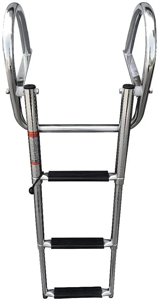 Boat Accessories 3 Step Stainless Steel Boat Boarding Telescoping Ladder Sliding folding swimming Launching ladder