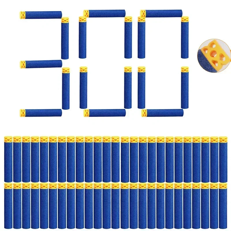 Refill Ffle Darts for Nerf Elite Guns Series Compatible EV Bullets 7.2x1.2cm Toy Gun Accessories for Party Team Game