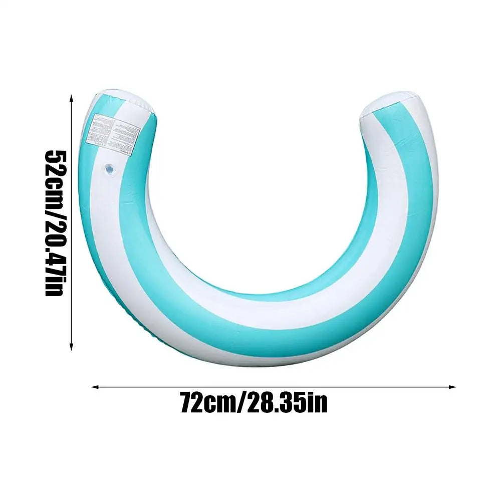 Pool Noodles PVC Leakproof Floating U Shape Swim Adult Pool Floats Inflatable Raft for Beach Lake River Party Outdoor Summer
