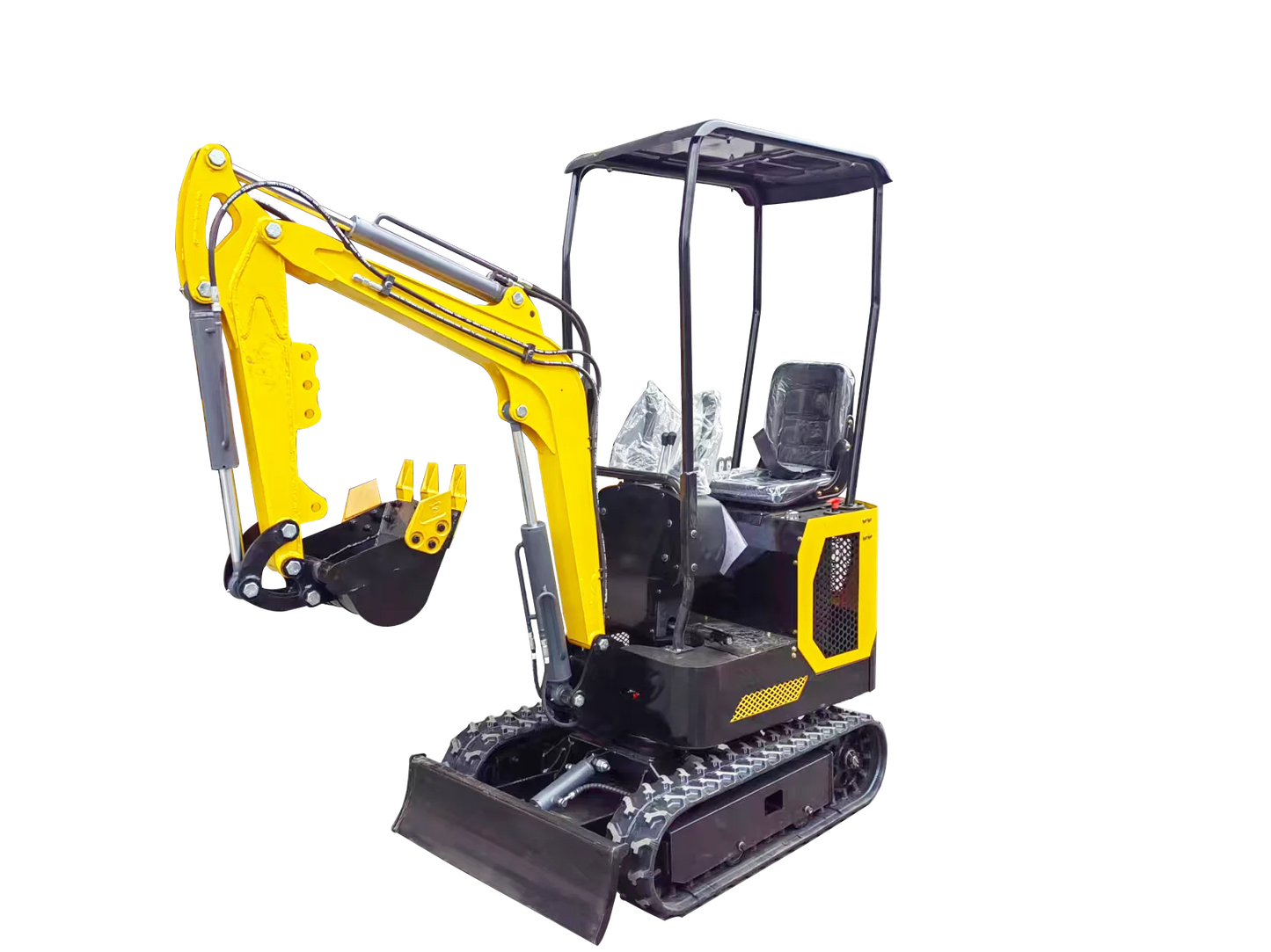 Wheeled Tractor Kubota-Style Excavator - Diesel Hydraulic Maneuverable Outdoor Equipment