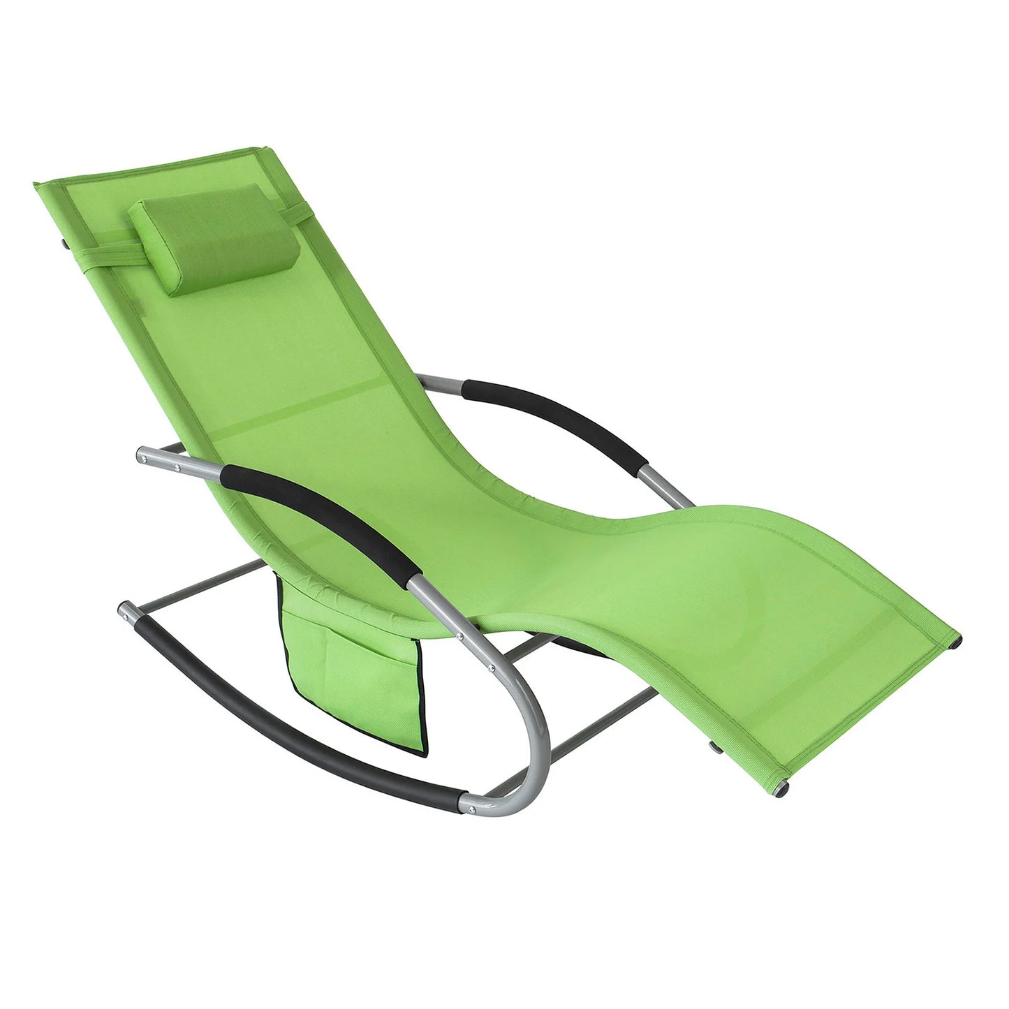 SoBuy OGS28 Sun lounger garden lounger swing with bag and breathable and airy swing lounger for gardens, courtyards, beaches