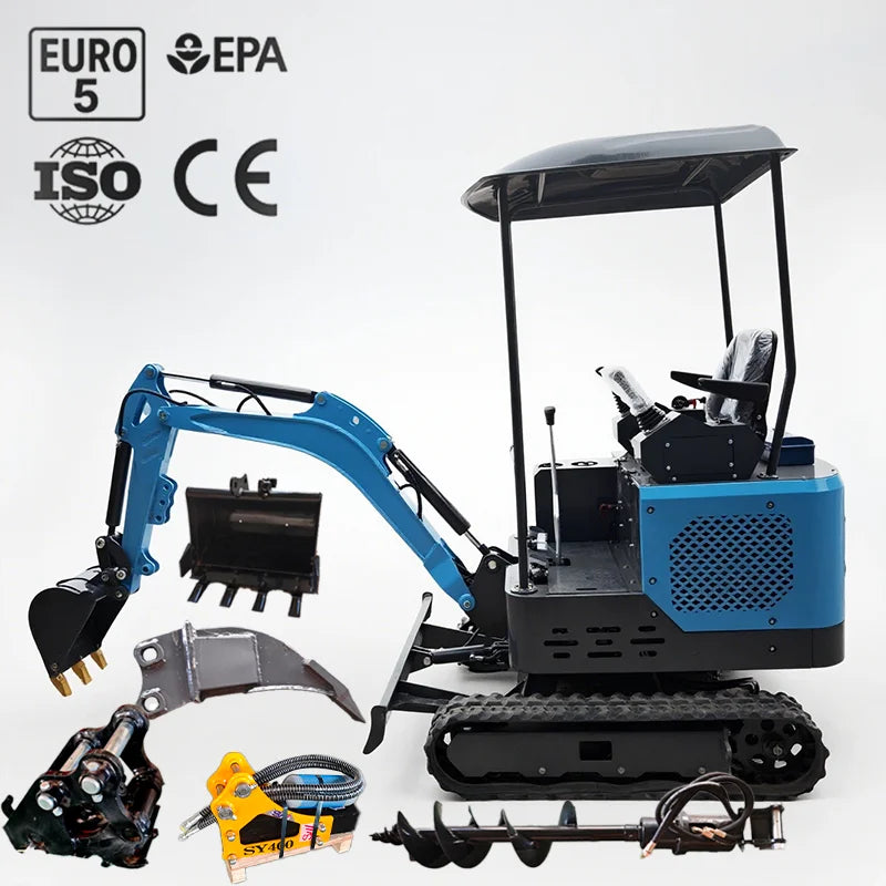 [Top Pick]Mini Excavator 1.5 Ton Kubota Diesel Engine Crawler Excavator for farm use digging trenches Customized EURO5 CE EPA