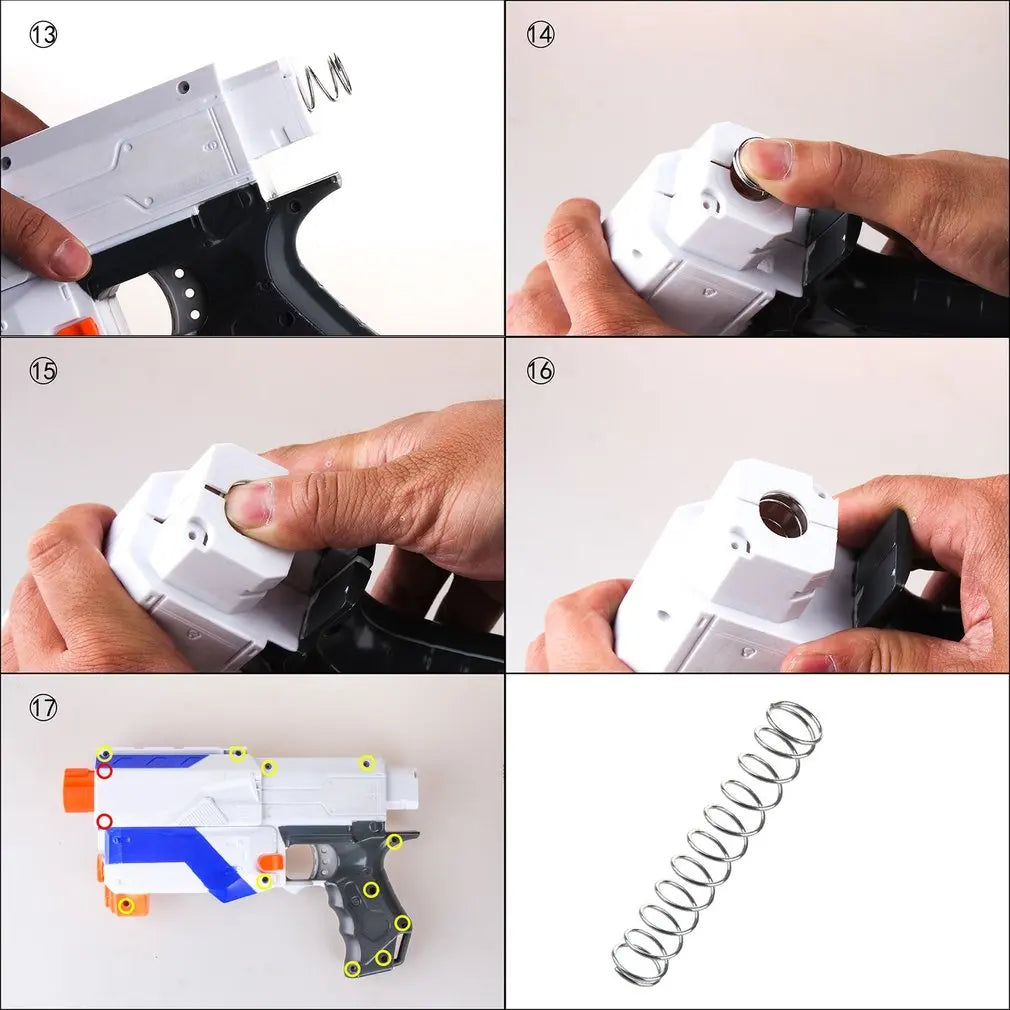 Worker Modified Steel Spring for Nerf N-Strike Elite Retaliator 25N 7KG 9KG 12KG Children Toy Gun Accessories Easy Installation