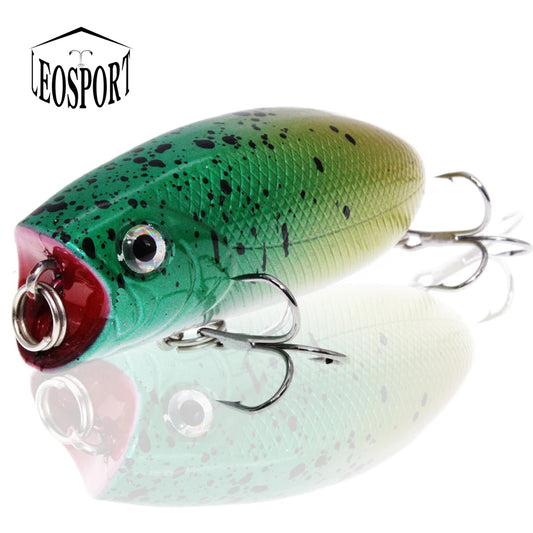 Fishing Lures Wobblers Bait-Isca Trolling-Top Feather-Hooks Water-Bass New Popper Artificial
