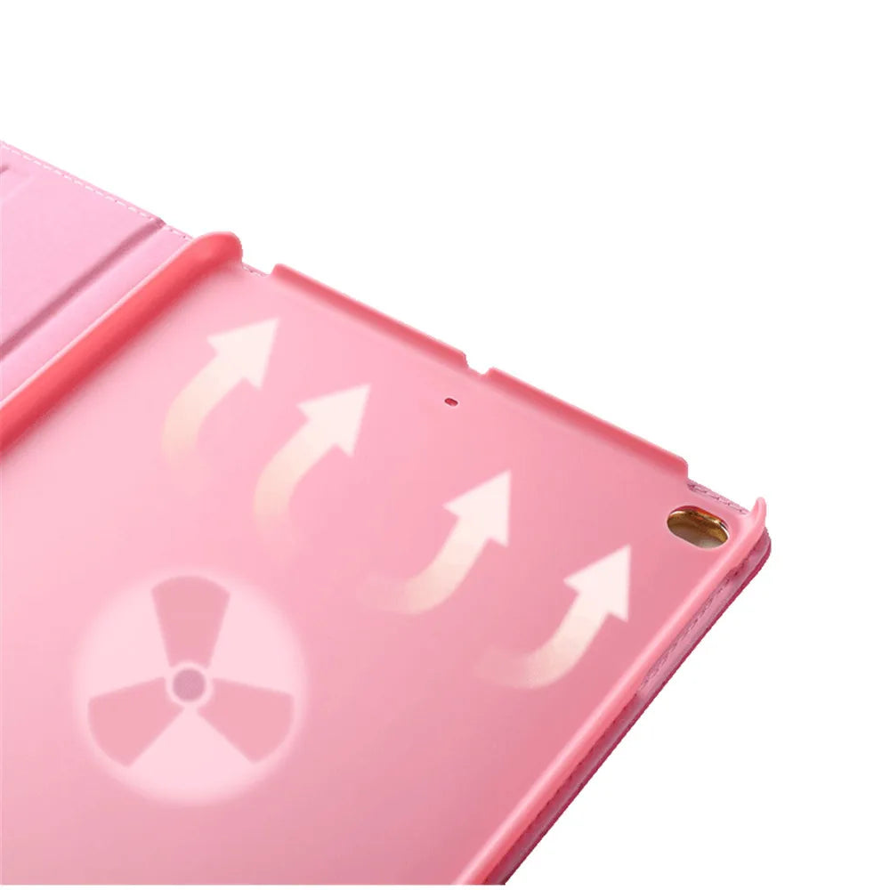 Crown Design Leather Case for iPad 9.7 2017 2018 Air1 2 10.5 air3 10.2 mini 6 Protective Tablet Shockproof kickstand Cover Coque