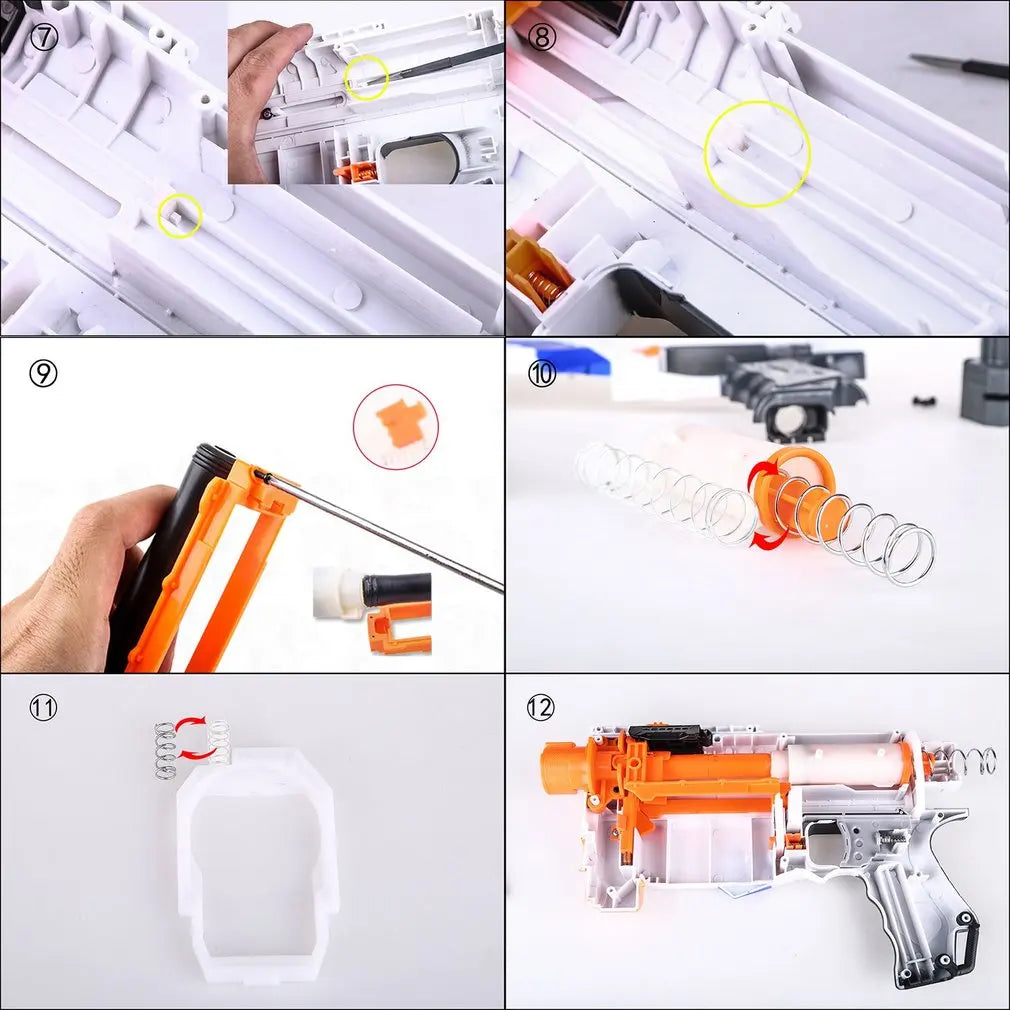 Worker Modified Steel Spring for Nerf N-Strike Elite Retaliator 25N 7KG 9KG 12KG Children Toy Gun Accessories Easy Installation