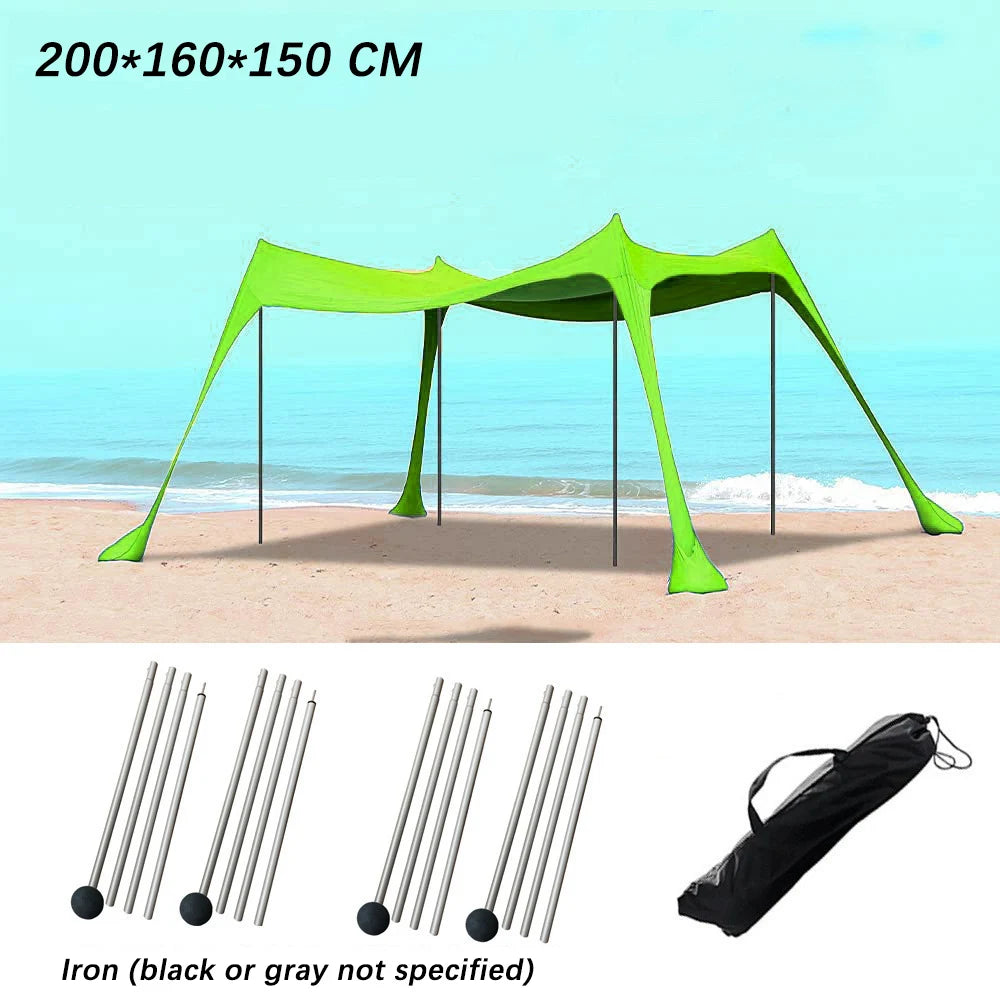 3M Camping Tent Windproof Pop Up Awning Outdoor Beach Sun Shade UV Ultralight Beach Canopy Tents for Camping Fishing Picnics