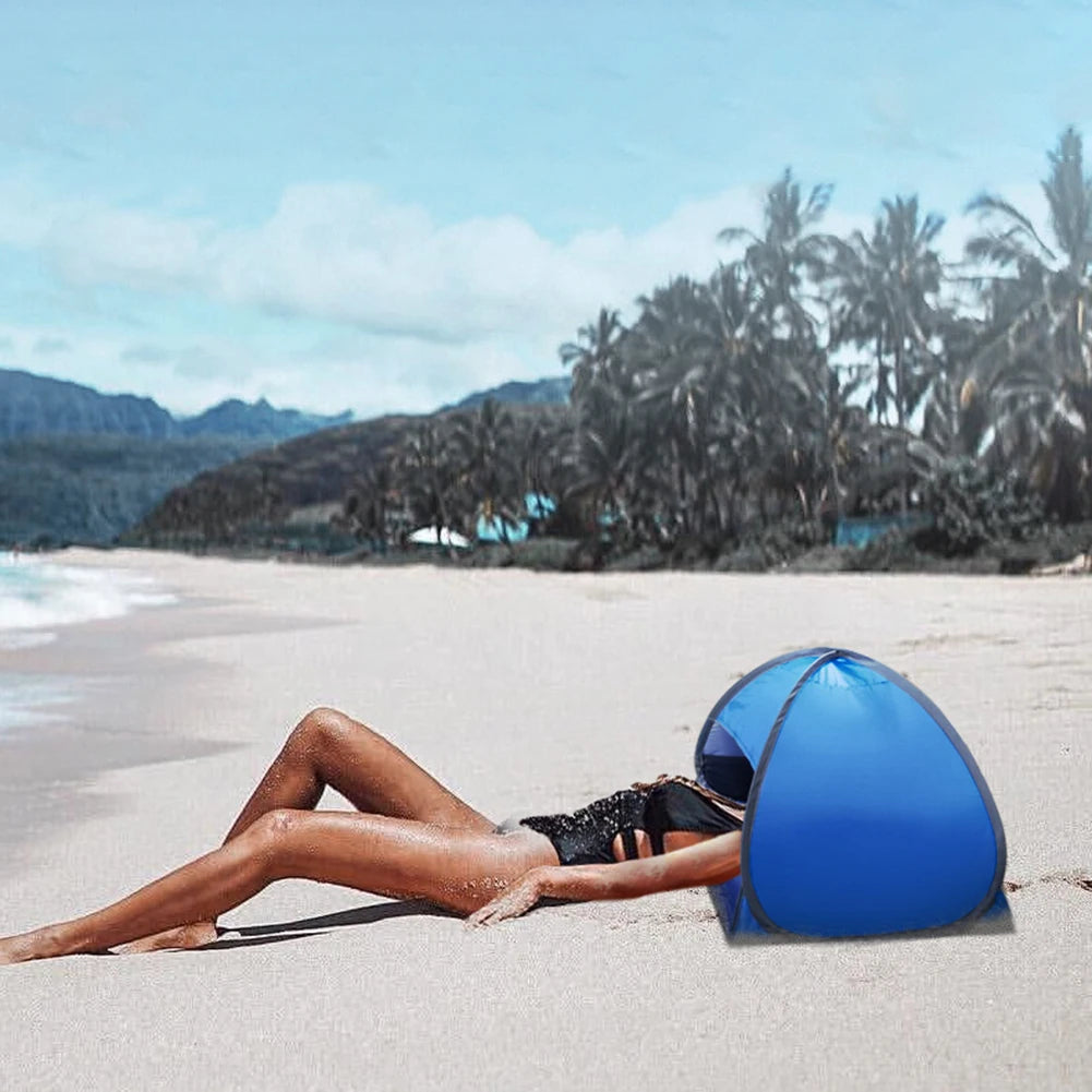 Head Tent Mini Portable Sun Shelter Pop-Ups Beach Tent Summer Beach Mini Sunbathing Head Tent Face Tent for Seasides Beach