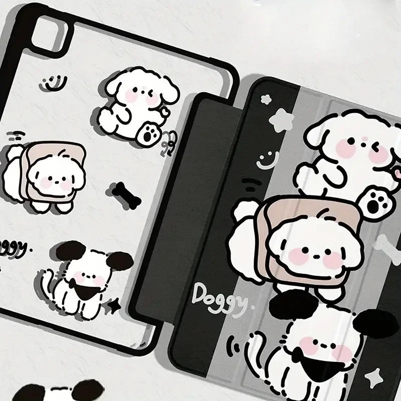Cute Cartoon Protective Cases for IPad 10th 10.2/9.7/10.5/11 Inch Pro 12.9 Inch 2021 Mini 6 Air 5/4 Case with Pencil Slot Holder