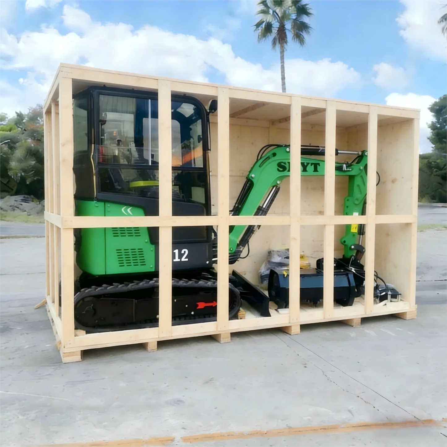 Mini Excavator Multi Functional Cab Multiple Attachments Reinforced Chassis Customized Hydraulic Tracks Mini Excavator 1.2 Ton