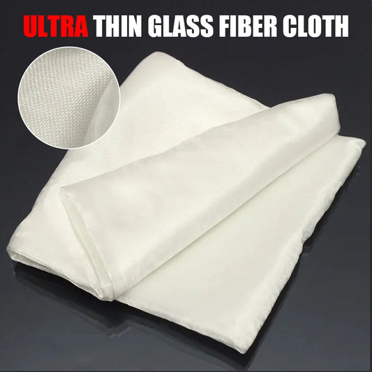 100x127cm Ultra Thin Glass Fiber Cloth 0.03mm Heat Resistant Fiberglass Fabric for Industrial Insulation and Craft Applications