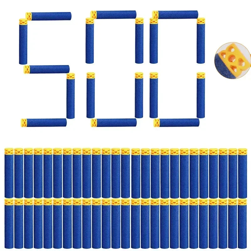 Refill Ffle Darts for Nerf Elite Guns Series Compatible EV Bullets 7.2x1.2cm Toy Gun Accessories for Party Team Game