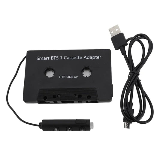 Car Bluetooth 5.0 Tape Cassette Player Cassette Receiver Tape Audio Aux Adapter Car MP3 Handsfree Phonebook For Phone Car Stereo