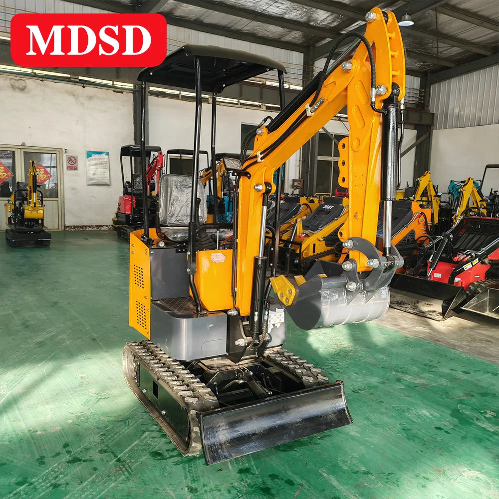 Free Shipping 2 Ton Hydraulic Excavator Agriculture Micro Digger Euro5 Hydraulic Crawler Mini Excavator 1.8 Ton For Farm Garden
