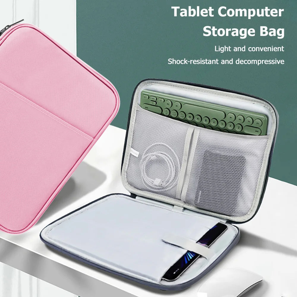 Waterproof Shockproof Handle Bags Tablet Sleeve Case for iPad Pro 13 12.9 Air 11 10.9 M4 I Pad 10 Gen Carrying Cover Accessories