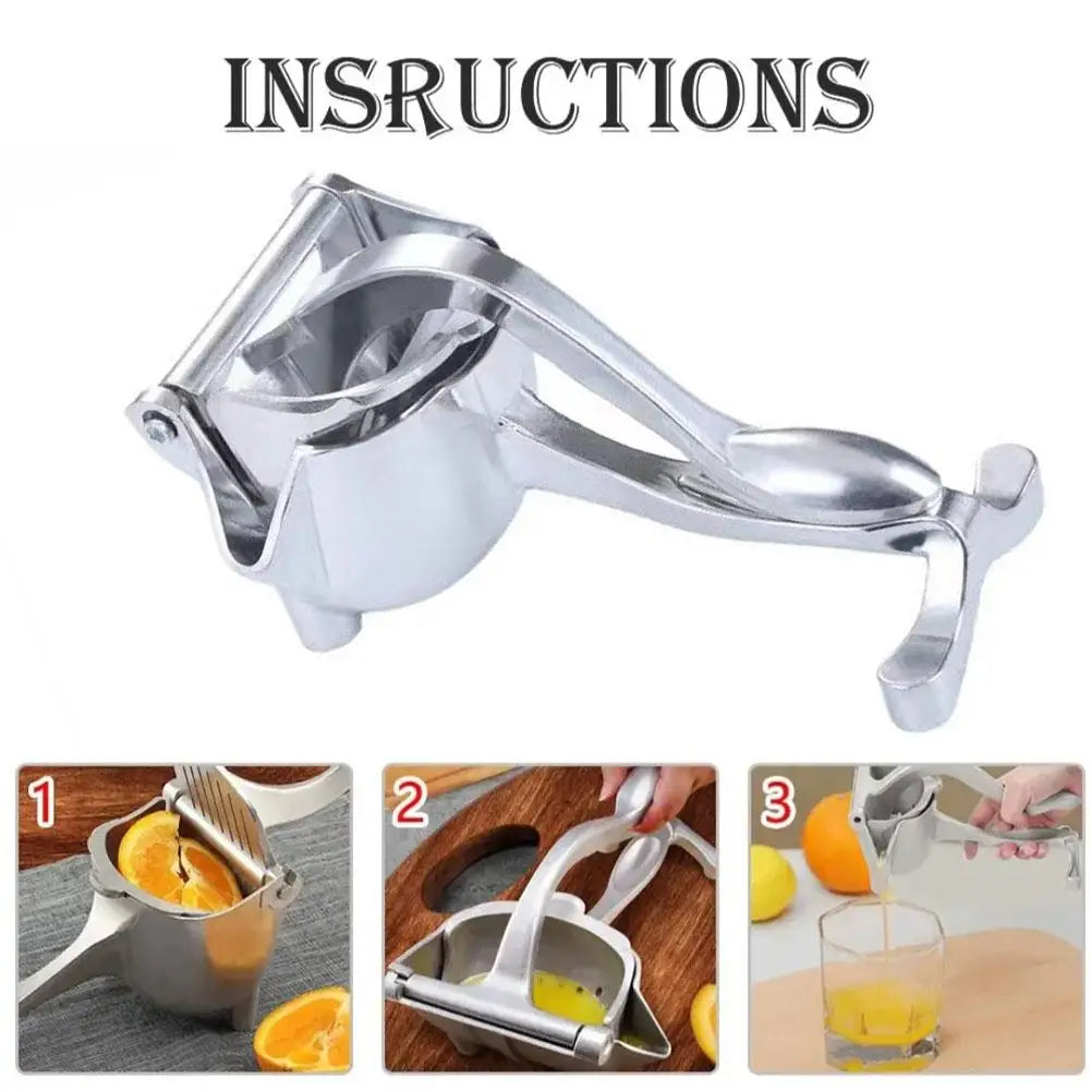 Manual Juicer, Fruit Juice Squeezer, Detachable Heavy Duty Easy Manual Citrus Squeezer Press Juicer Extractor Tool, Aluminum