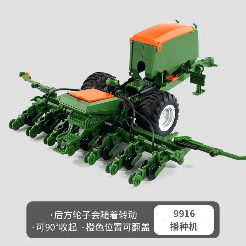 Tractor Toy Car Model Trailer and Accessories Simulation Children's Farmer Car