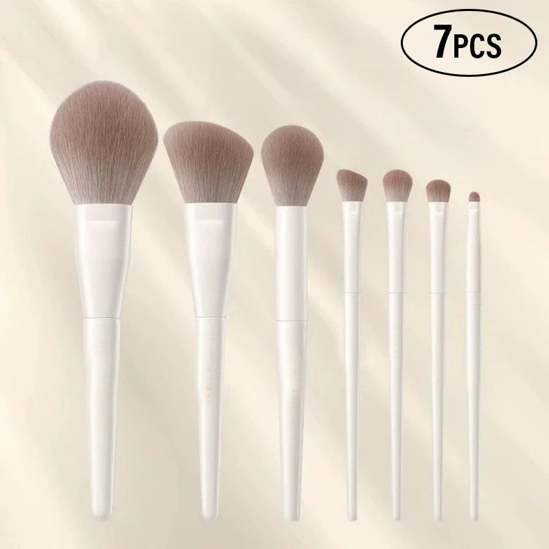 5/7/10/12Pcs Makeup Brushes Tools Set Professional Eyeliner Eyeshadow Contour Powder Brush Women Facial Beauty Cosmetics Tools