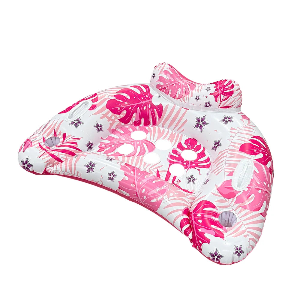 1pcInflatable Pool Float - Adult U-shaped Mesh Float Bed, Suitable for Sunbathing, Lakeside, Beach, and Water Floatation Leisure