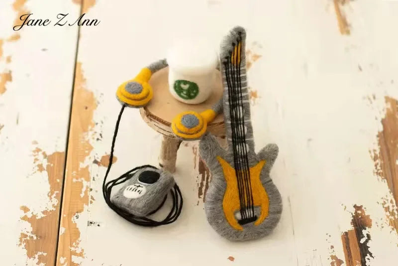 Newborn Photography props infant faux Leather jacket pants Social People cool boy  boss creative studio shooting item