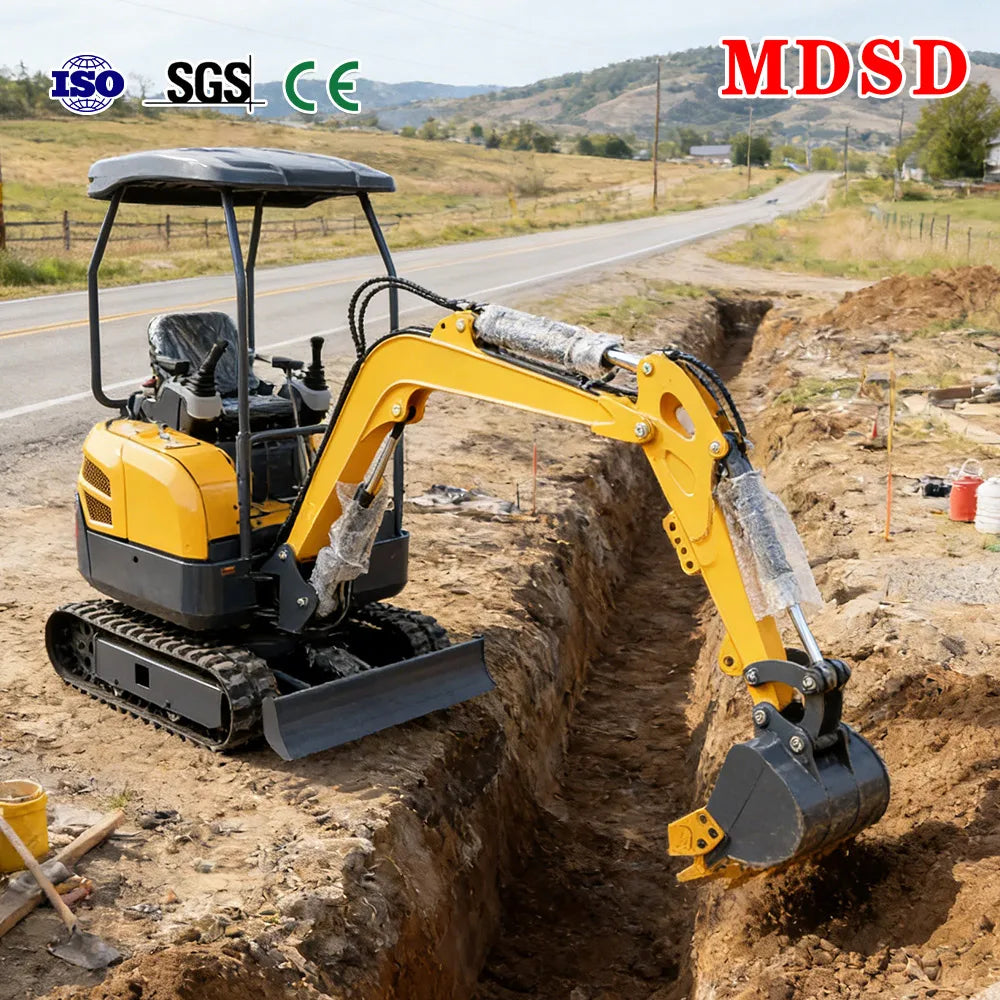 Mini Excavator Full Attachments 3 Ton Small Digger Euro5 Engine Free Shipping Crawler Digger Safe Reliable For EU US Market