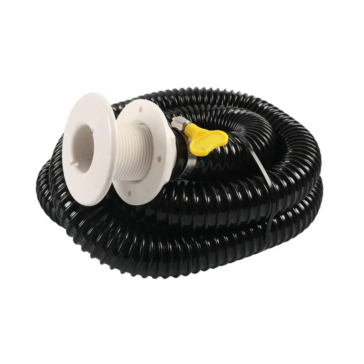 1-1/8" Id Outfall Hose Bilge Pump Installation Kit Boat Hose Thru Hull & Clamps