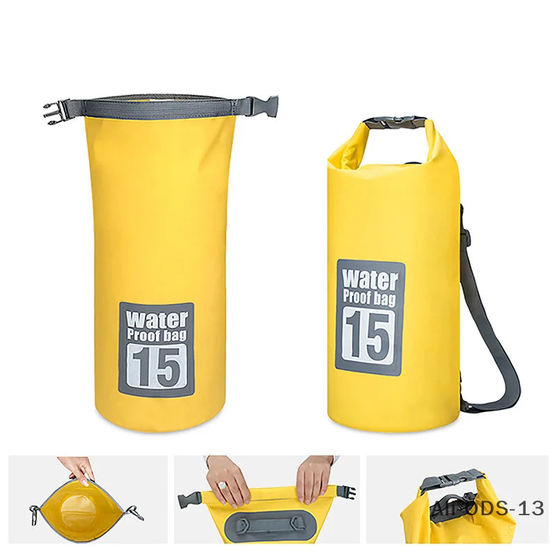 Waterproof Bag Dry Bag for Swimming Diving Bags 10L/15L/20L/30L Floating Bag Sack Dry Bag Backpack for Boating Rafting Fishing