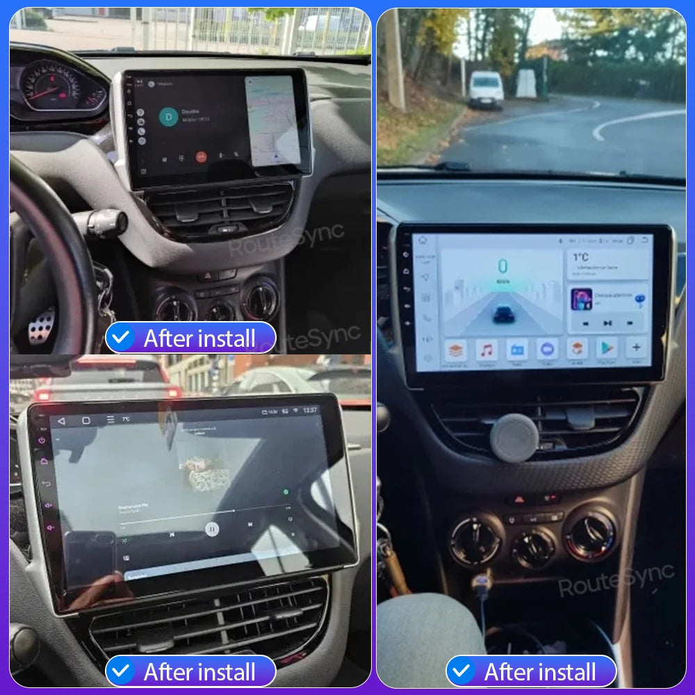 Android Audio Screen For Peugeot 2008 208 2012 - 2018 Car Radio Multimedia Video Player Carplay Auto 4G Wif DSP Navigation GPS