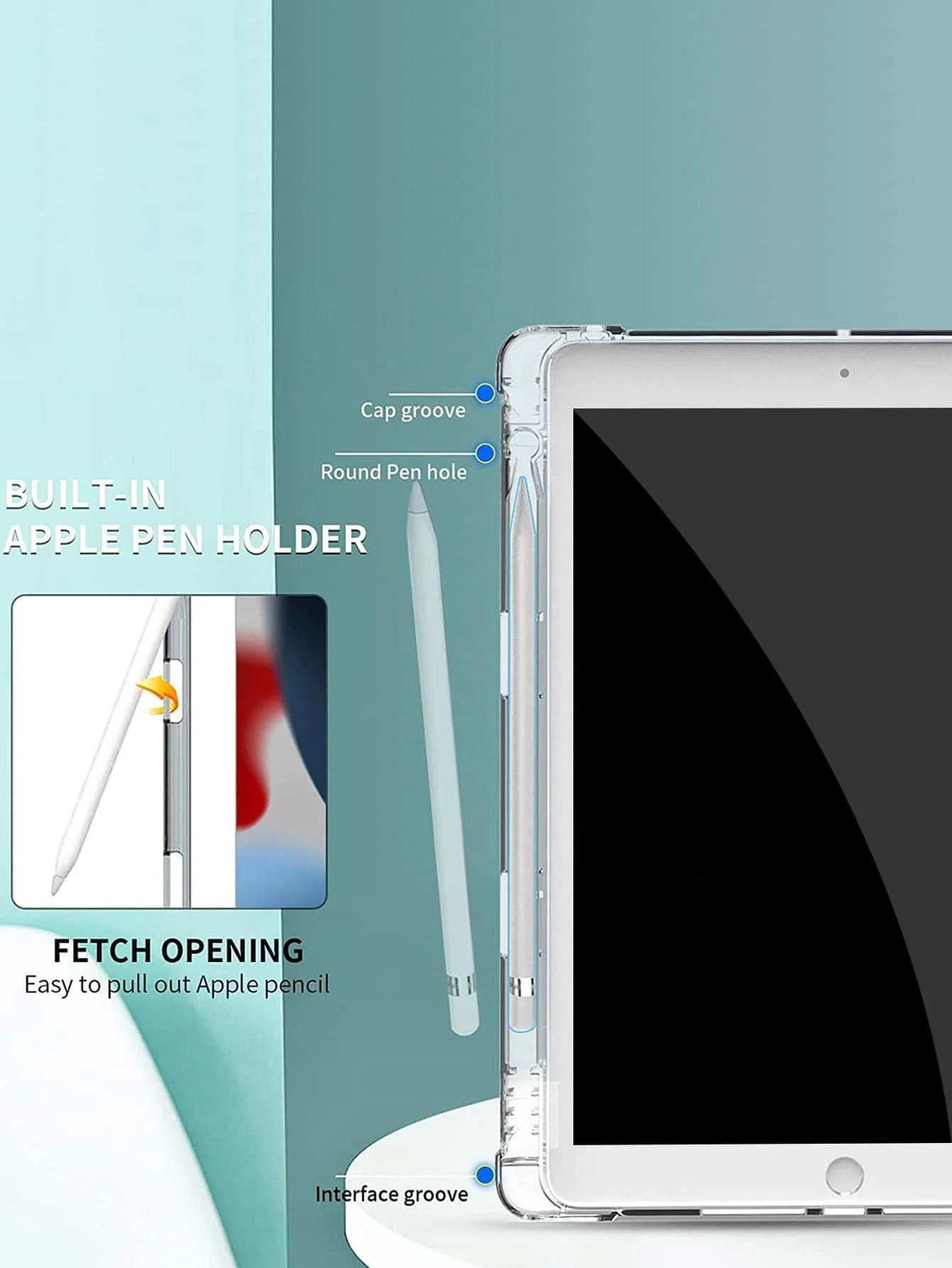 iPad Case For iPad 9th/ 8th/ 7th Generation 10.2 inch Case,For MiNi 4/5/6 Cover,with Pencil Holder,Auto Wake/Sleep Cover