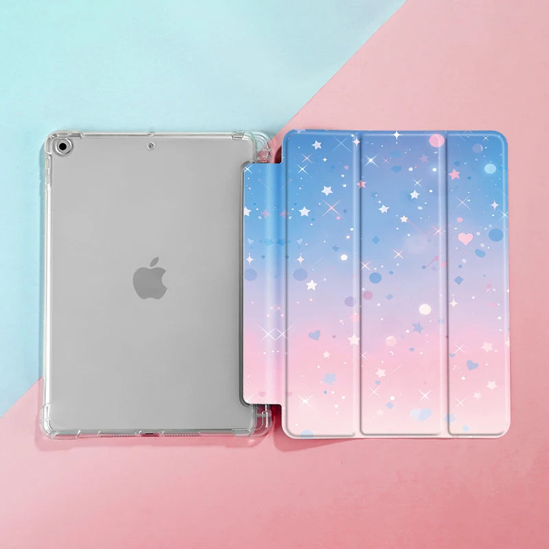 iPad Case For iPad 9th/ 8th/ 7th Generation 10.2 inch Case,For MiNi 4/5/6 Cover,with Pencil Holder,Auto Wake/Sleep Cover