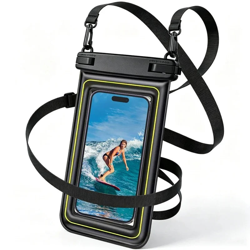 WaveSafe Float — Waterproof Phone Pouch with Crossbody Strap