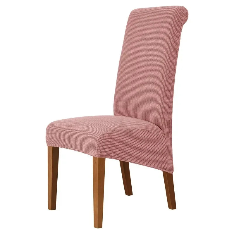 Large Size Banquet Adjustable Chair Cover Jacquard Chairs Spandex Cover Seat Covers for High Back Chairs Dining Room Hotel Home