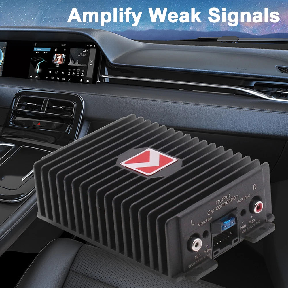 4-Channel Car Amplifier 80Wx4 Audio Modification Power Amplifier Digital Sound Processor Class A/B for Android Car Player