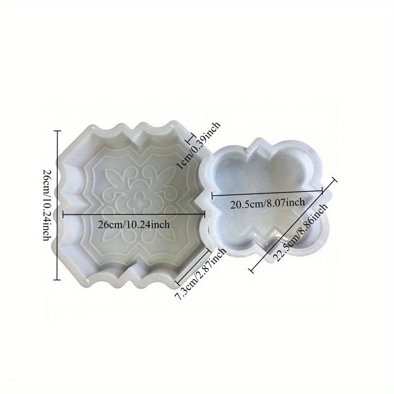 Upgraded Cement Stepping Stone Molds for Creating Beautiful Concrete Paving Stones in Your Yard And Garden