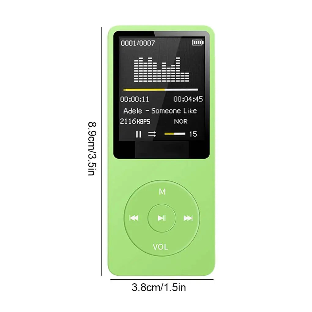 Bluetooth-compatible Mp3 Music Player Lossless Portable Fm Radio External Ultra-thin Student Sports Walkman Mp3 Player Recorder