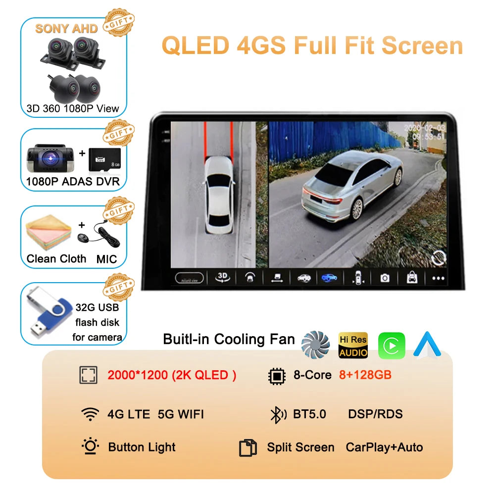 Carplay Car Radio For Citroen Berlingo 2019 Peugeot Partner Rifter 2020 Android 16 For Opel Combo Multimedia Player Stereo Audio