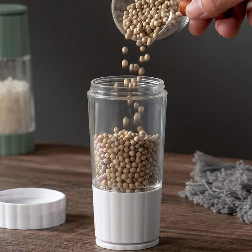 1PC Spice Mill Salt and Pepper grinder Refillable shaker Manual Herbs Grinder Adjustable Kitchen Tools
