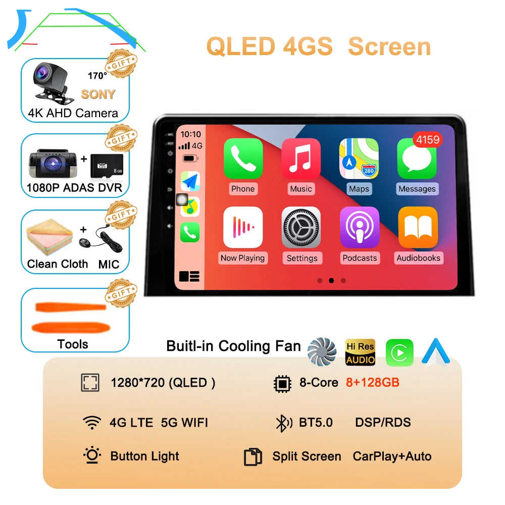 Carplay Car Radio For Citroen Berlingo 2019 Peugeot Partner Rifter 2020 Android 16 For Opel Combo Multimedia Player Stereo Audio