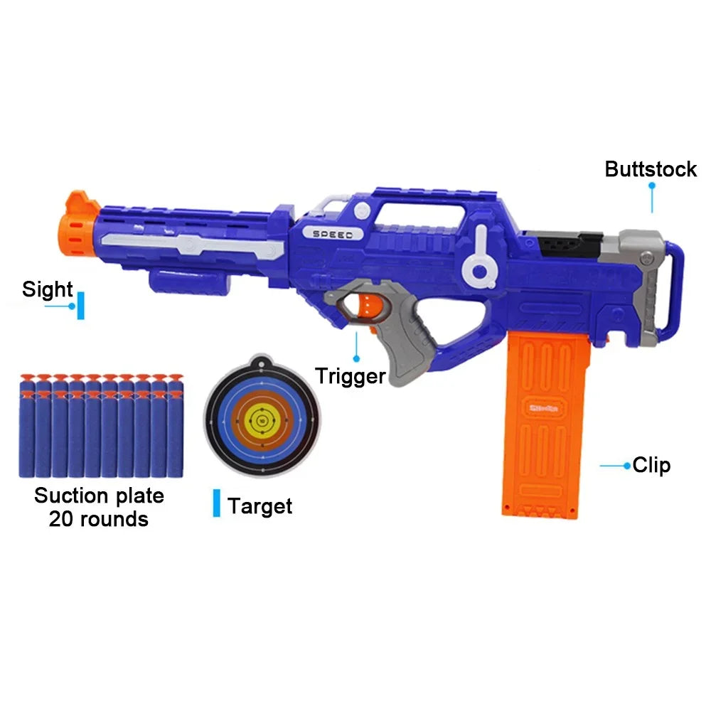EeNew Arrival Electric Soft Bullet Gun Sniper Rifle Suit For Nerf Bullets Toy Gun EVA Dart Blaster Toy Rifle Gun Kids Best Gift
