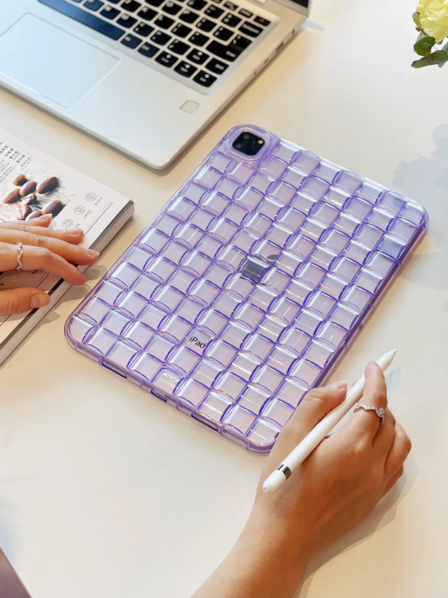 Tablet Case For iPad 2025 A16 Air Pro MINI Cases 3 4 5 6 7 8 9 10th 11th Generation 10.2 10.9 11 inch Ice Cube Clear Soft Cover