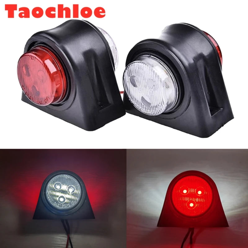 1pair 10-30v LED Side Outline lights Stalk lamp Marker Light Lamp E8 E-MARK Trailer Truck Lorry tractor bus indicator lights