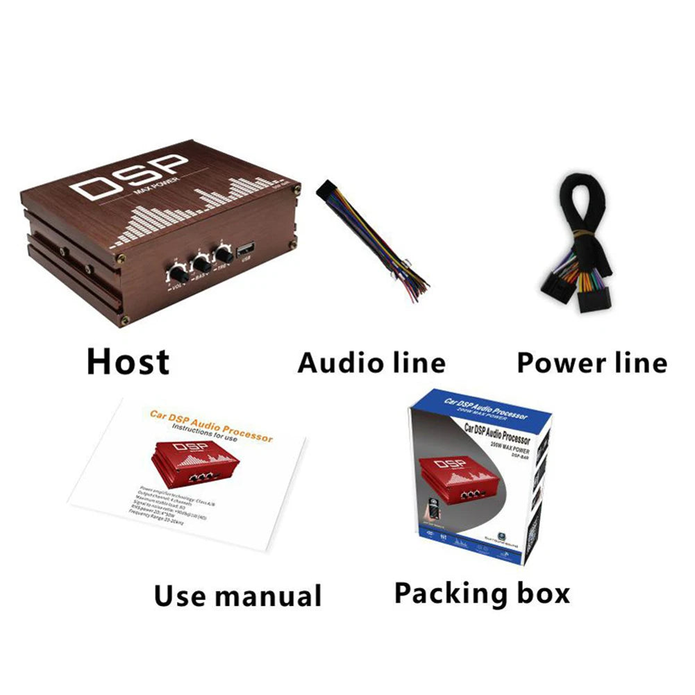 Car DSP Digitale Audio Processor Support APP Control Auto Eindversterker Audio Digitale Geluid Processor Cars Audio Accessoires