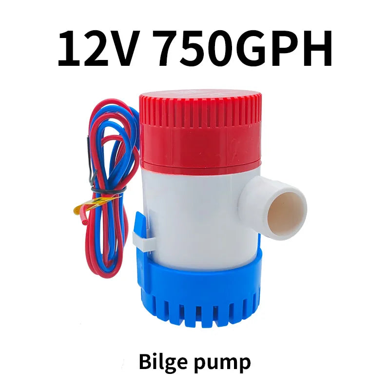 bilge pump 12v 24V 1100gph 750gph water pump used in boat seaplane motor homes houseboat