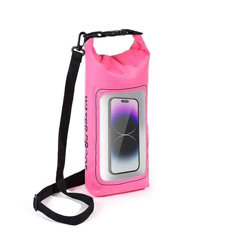 2L PVC Swimming Waterproof Bag Universal Waterproof Phone Cases Bag For Trekking Drifting Rafting Surfing Boating Storage Bag